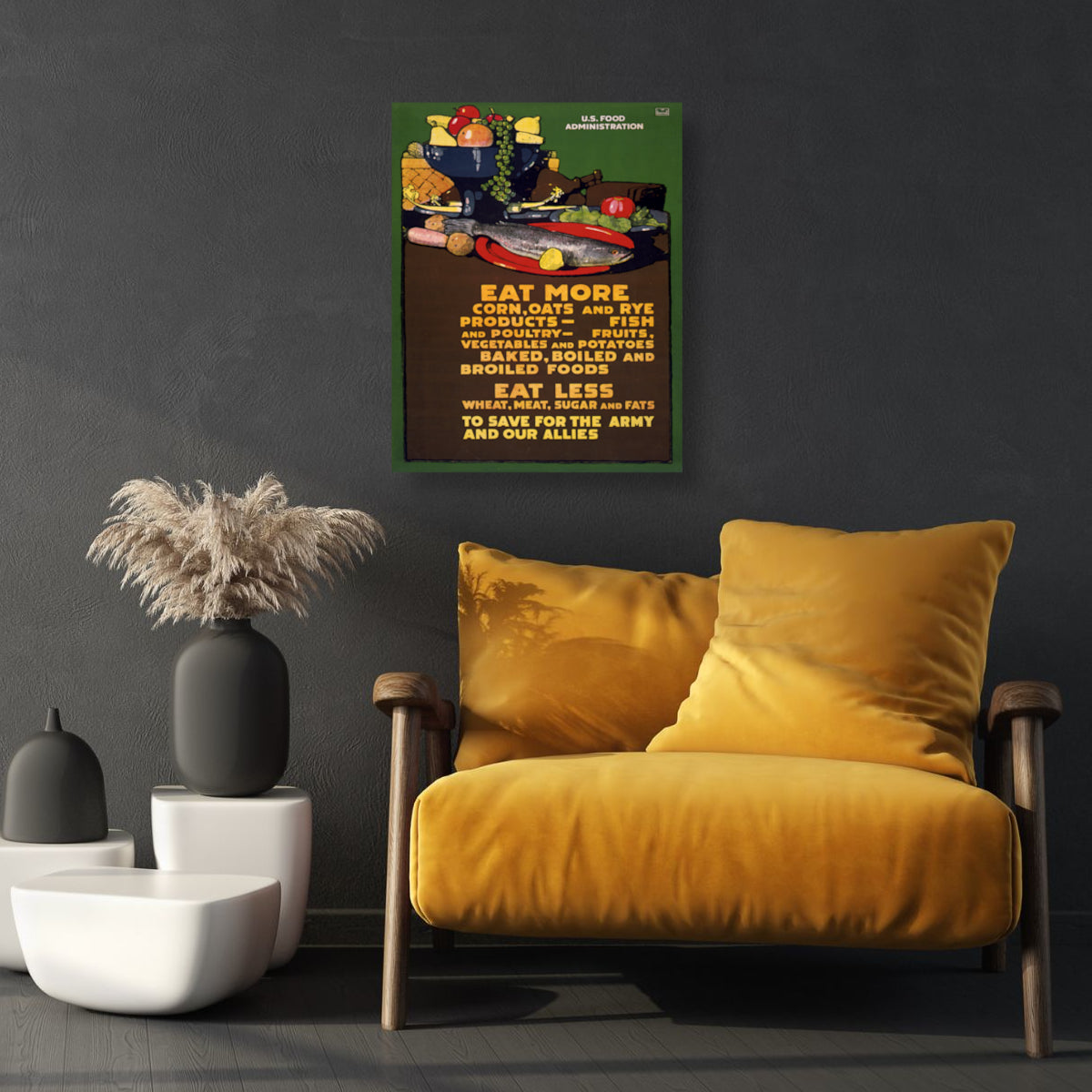 - Deodorizing cat litter tofu litterEat more Corn, Oats and Rye Products Canvas Print
