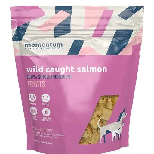 - Pet tear stain cleaning wipesMomentum Carnivore Nutrition Freeze Dried Raw Wild Salmon Nuggets Treats 3oz