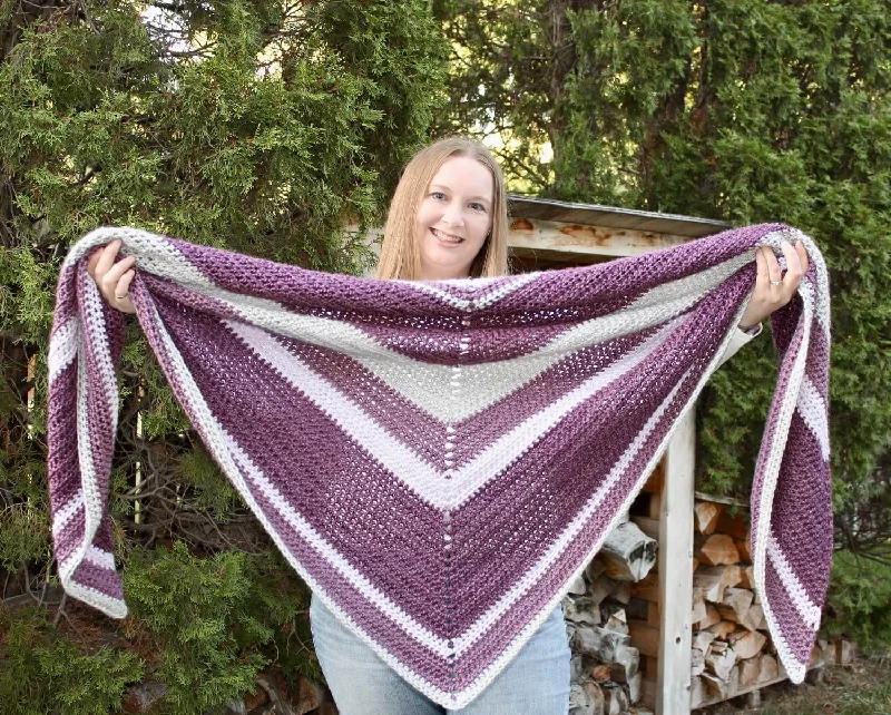  -Anti-scratch sofa protective coverCrochet Kit -  Lavender Luxe Wrap