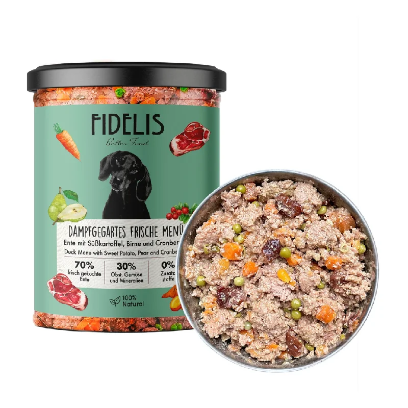 - Cat hair ball removal and hair removal creamFidelis Cooked Duck Menu Wet Food Jar