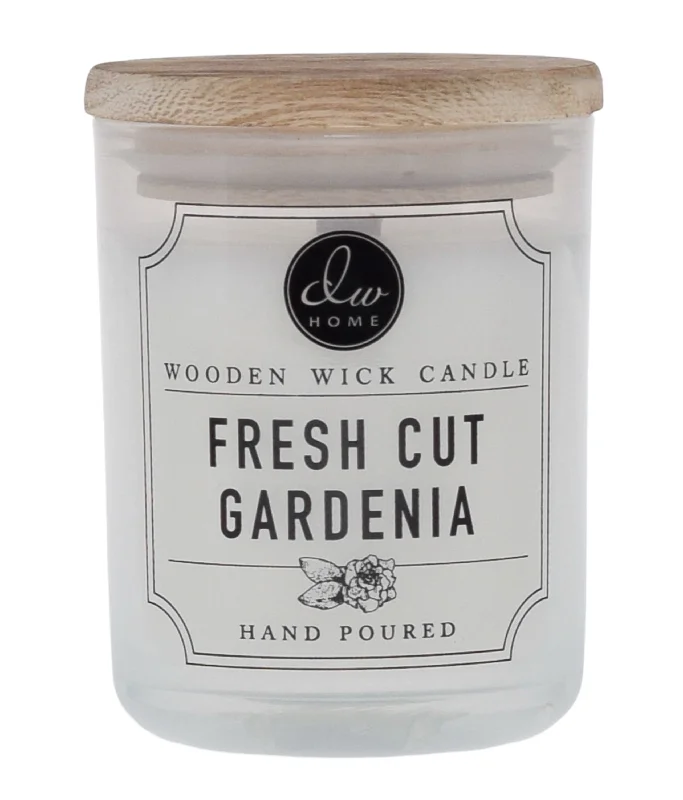 ---Fresh Cut Gardenia | Wooden Wick Candle - Mini