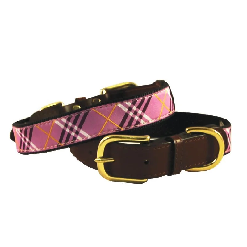 - Custom pet birthday cakeLeather And Ribbon Dog Collar Lavender Lattice Size 14