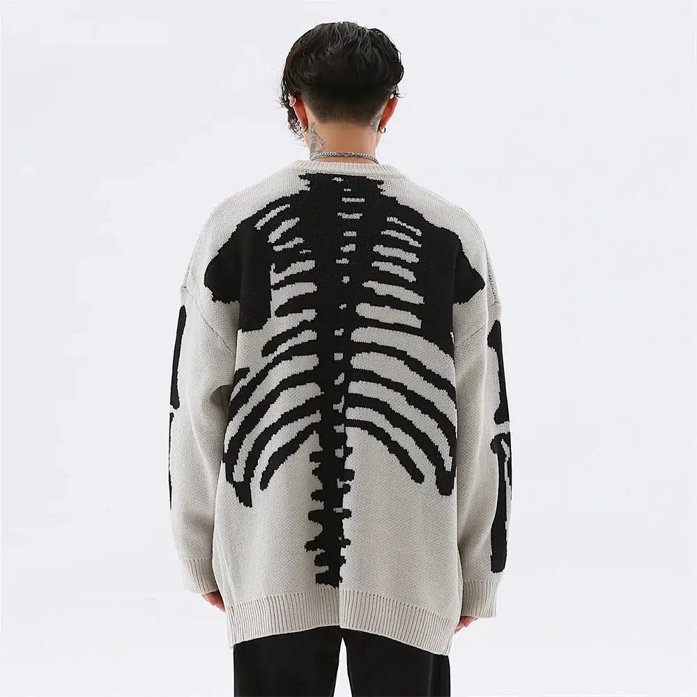 - Elderly dog ​​joint care mattressGrunge Skeleton Knitted Sweater