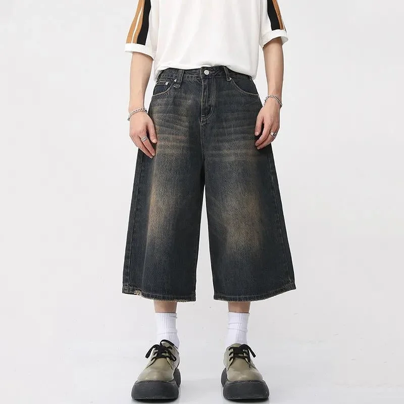 - Car dog seat beltDark Washed Jean Capri Shorts