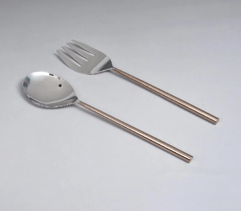 - Natural latex pet mattressSilver & Rose-Gold-Toned Stainless Steel Salad Cutlery (Set of 2)