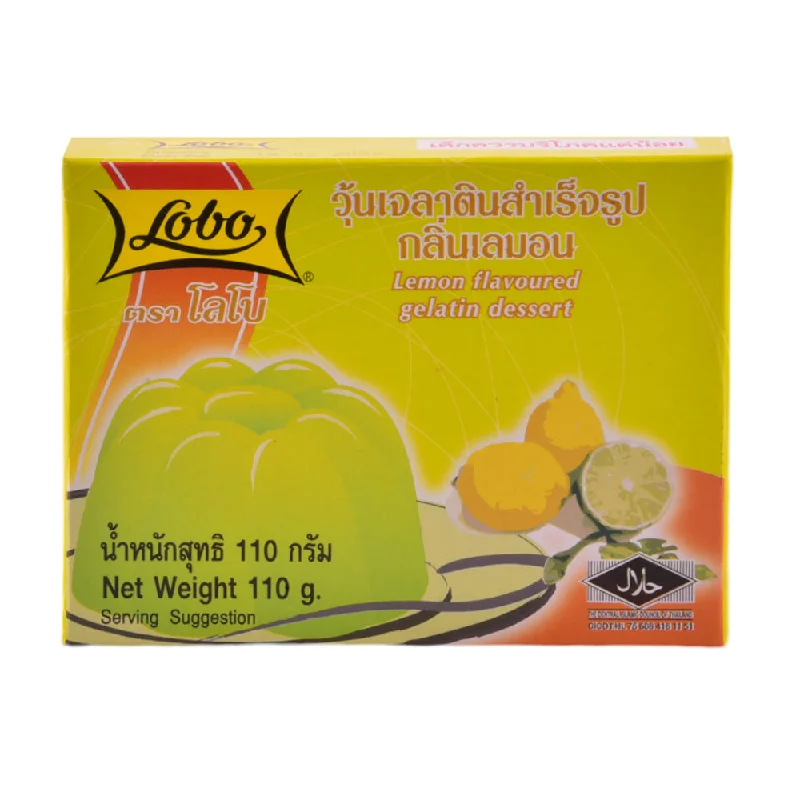 - Air box TSA certified check-inLOBO GELATIN DESSERT LEMON 110G