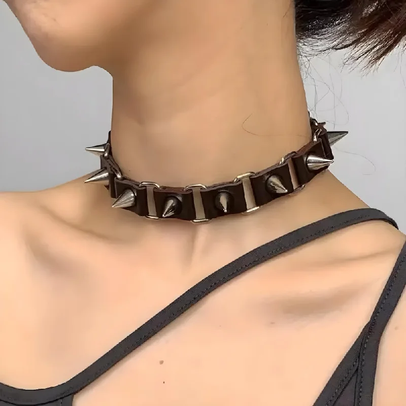 - Pet fence foldable indoorGoth Barbed Choker Collar Necklace