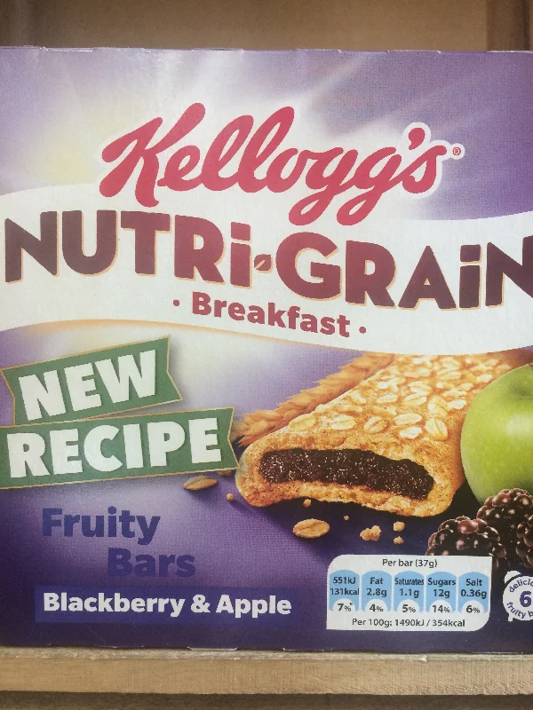 - ​​Pet toys under    yuanKellogg's Nutri-Grain Fruity Blackberry & Apple Breakfast 6x37g Bars