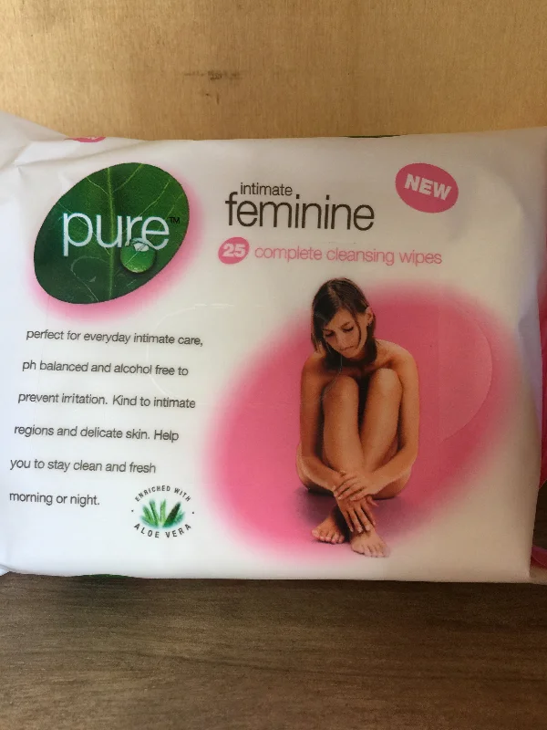 - Air box TSA certified check-inPure Intimate Feminine Cleaning Wipes 25's