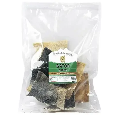 Pet ProductsTuesday's Natural Dog Company Natural Alligator Skin Dog Chew Bulk