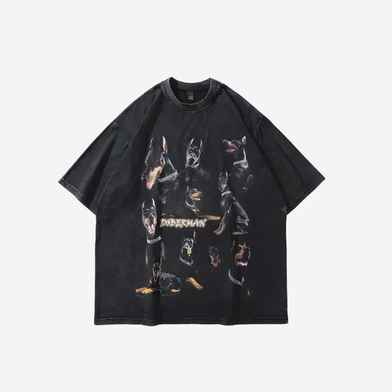 - Postoperative pet anti-licking Elizabethan collarDoberman Tee