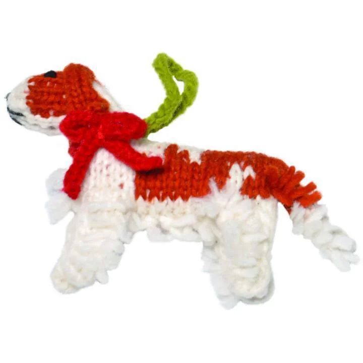 - Organic cotton dog bibsHand Knit Dog Ornament Cavalier King Charles Spaniel