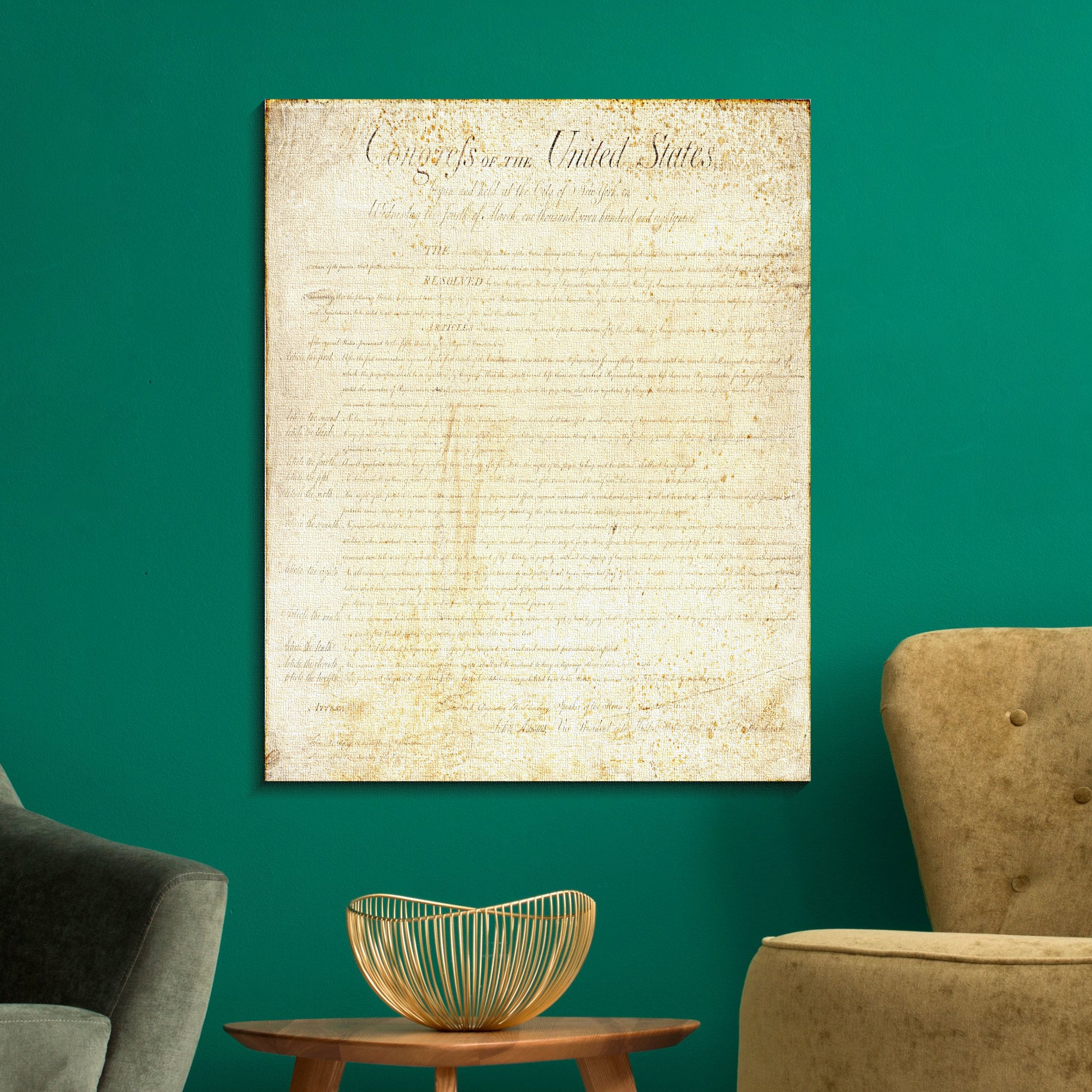 ---Bill of Rights Canvas Print