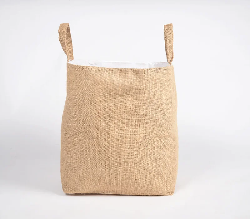 - Pet stroller can be taken on the planeMinimal Jute & Fabric Storage bag