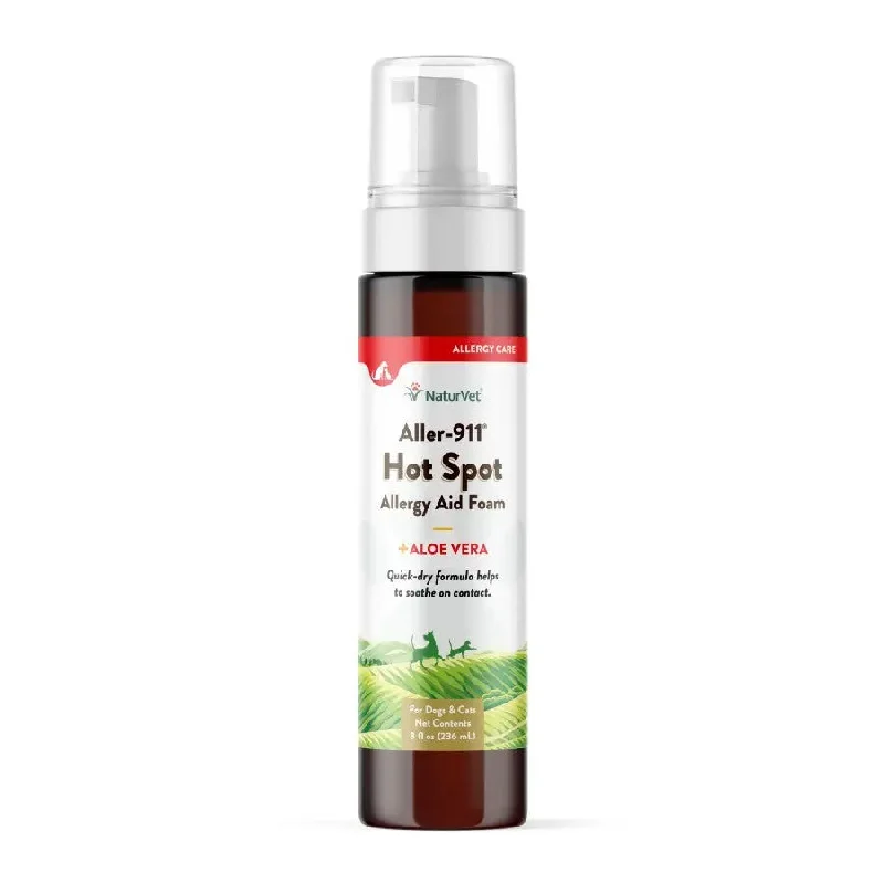- Organic cotton dog bibsNaturvet® Aller-911® Hot Spot Allergy Aid Foam Plus Aloe Vera for Dogs & Cats 8 Oz - Organic cotton dog bibsNaturvet® Aller-911® Hot Spot Allergy Aid Foam Plus Aloe Vera for Dogs & Cats 8 Oz