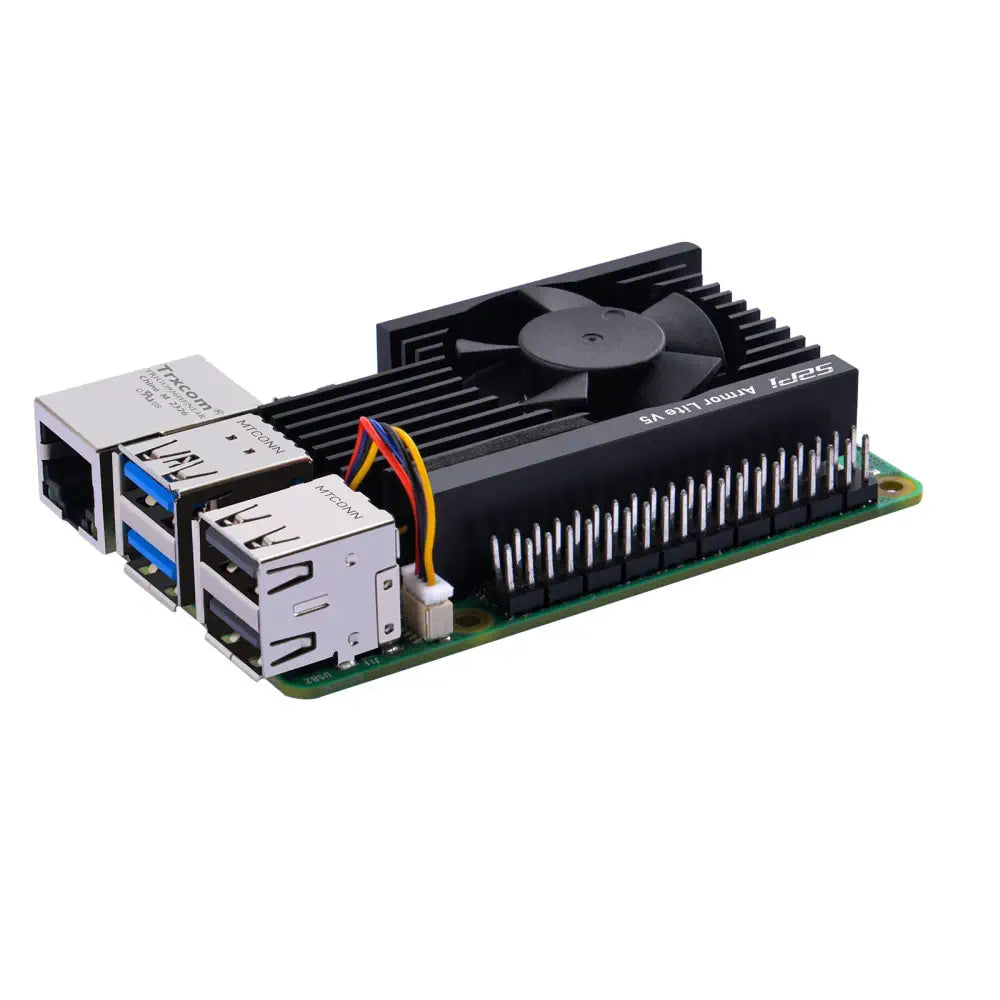 - Cat hair ball removal and hair removal cream52Pi Armor Lite V5 Heatsink w/ Integrated 3510 Fan for Raspberry Pi 5 - Cat hair ball removal and hair removal cream52Pi Armor Lite V5 Heatsink w/ Integrated 3510 Fan for Raspberry Pi 5