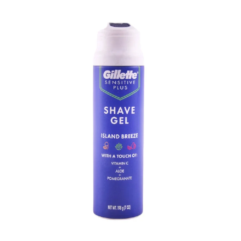 Pet ProductsGILLETTE SENSITIVE PLUS SHAVE GEL ISLAND BREEZE 198G