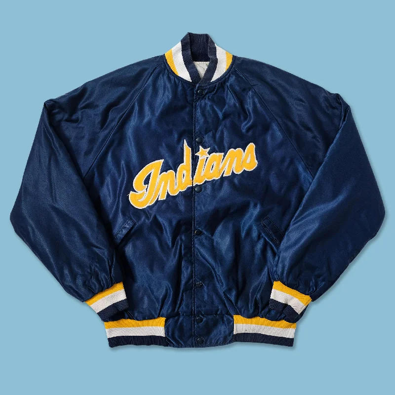---Vintage Indians Padded Varsity Jacket Medium