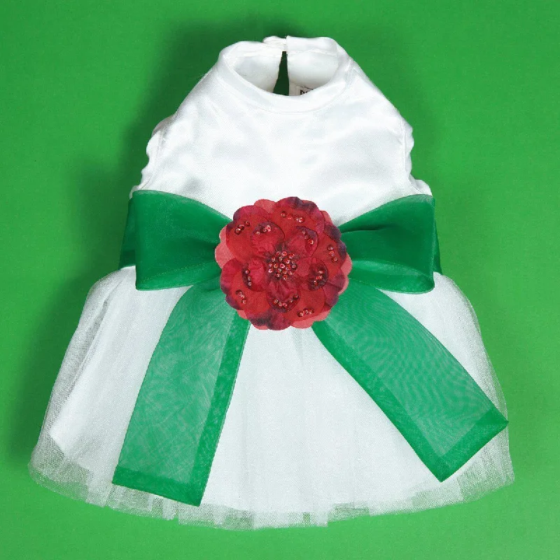  -Anti-scratch sofa protective coverThe Madeleine Dog Dress With Kelly Green Sash