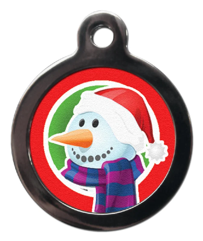  -Explosion-proof leash FOR LARGE dogsCute Christmas Snowman Dog Tag