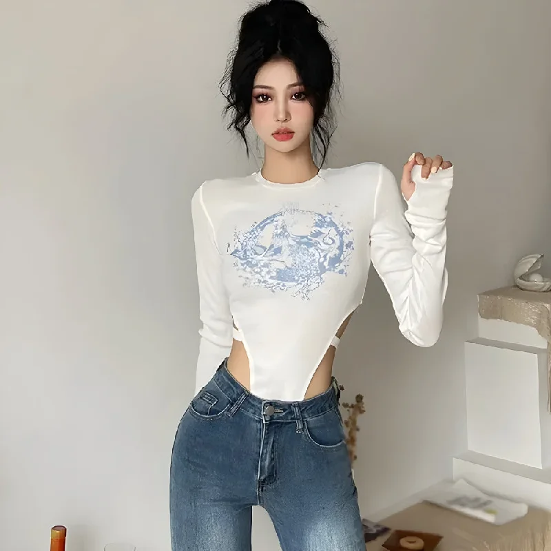 - Foldable and portable cat bagMythology Figure Printed Bodysuit