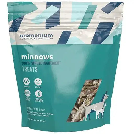 - Cat stress soothing sprayMomentum Carnivore Nutrition Freeze Dried Raw Minnows Treats 2oz
