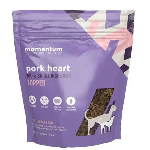 - ​​Christmas pet Christmas clothingMomentum Carnivore Nutrition Freeze Dried Raw Pork Heart Topper 3.75