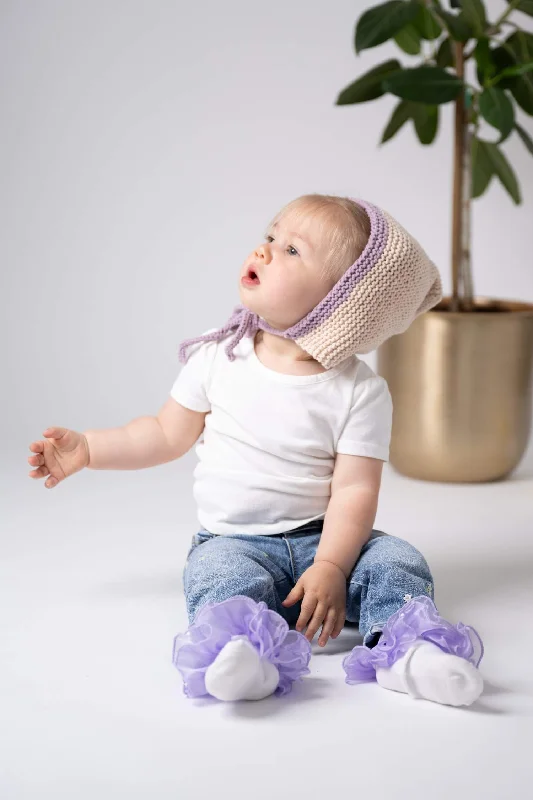  -Explosion-proof leash FOR LARGE dogsGarter Stitch Bonnet (Knit)