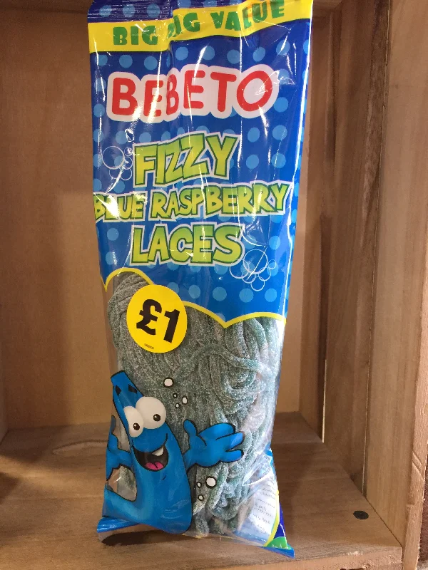 - Organic cotton dog bibsBebeto Fizzy Blue Raspberry Laces 250g