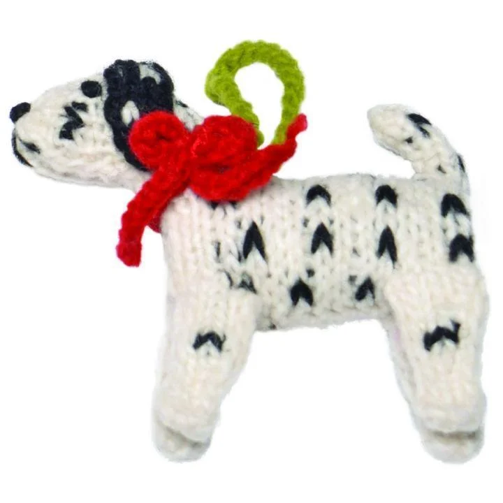  -Explosion-proof leash FOR LARGE dogsHand Knit Dog Ornament Dalmatian