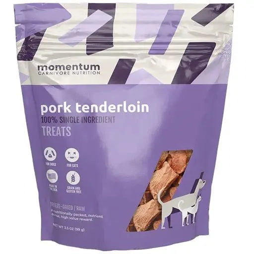 - Dog anti-slip matMomentum Carnivore Nutrition Freeze Dried Raw Pork Tenderloin Dog Treats 3.5oz