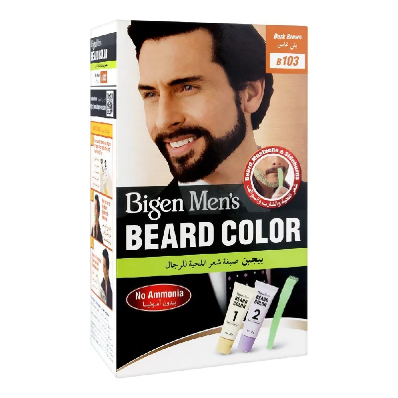 - Pet tear stain cleaning wipesBIGEN MENS BEARD COLOR DARK BROWN B103
