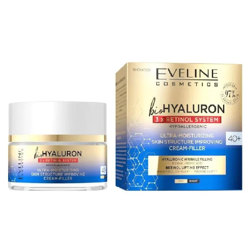 - Dog disposable foam shower gelEVELINE BIO HYALURON 3X RETINOL SYSTEM CREAM FILLER 40+ 50ML - Dog disposable foam shower gelEVELINE BIO HYALURON 3X RETINOL SYSTEM CREAM FILLER 40+ 50ML