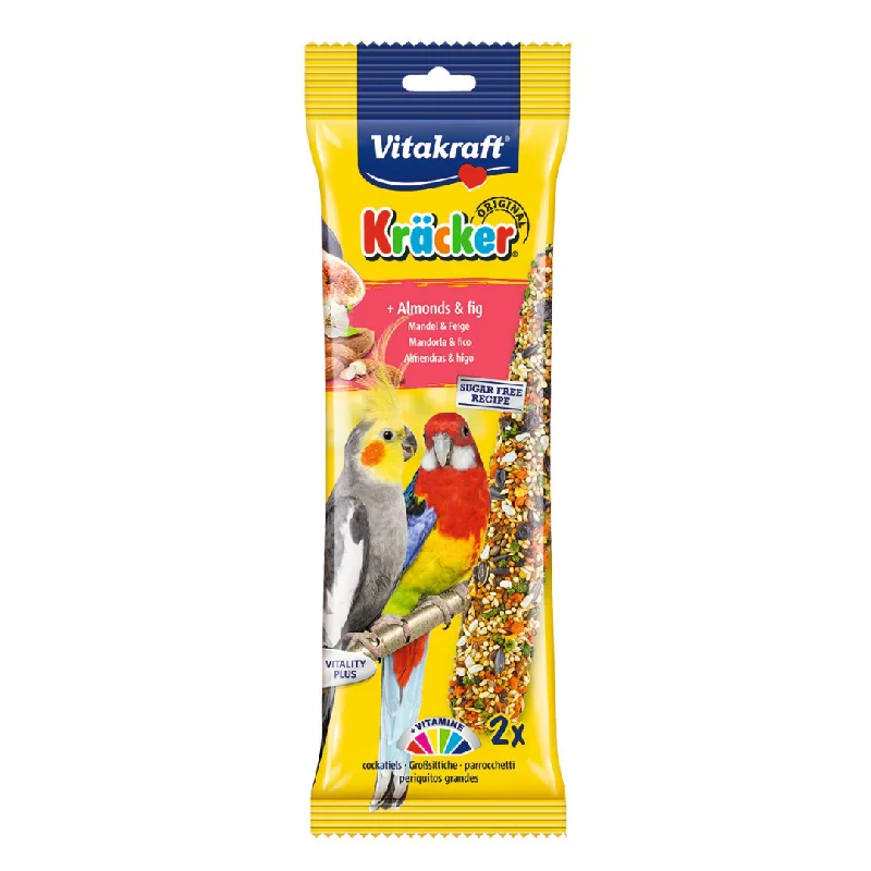 - Pet vitamin complex nutrition tabletsVitakraft Cockatiel & Parrot Almonds & Fig Sticks