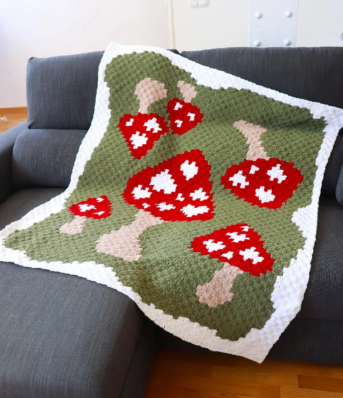 - Dog heart rate monitoring collarCrochet Kit - Mushroom Love Blanket