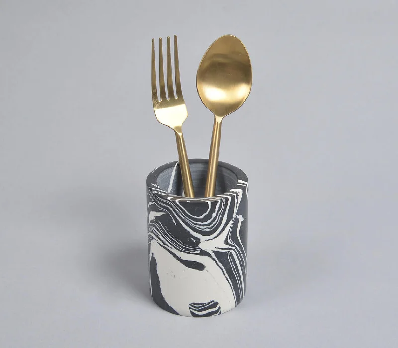 -Anti-scratch scratching board AND cat bed in oneStone Turned Marbled Cutlery Holder