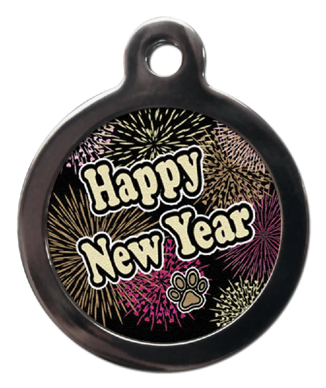 ---Fun Happy New Year Dog Tag