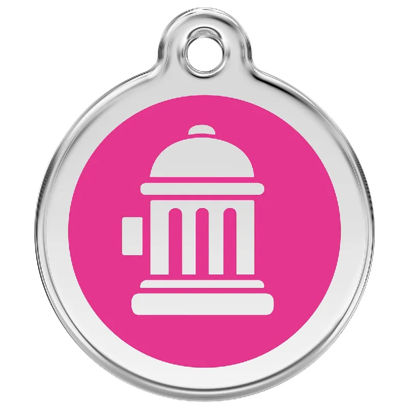 - Dog disposable foam shower gelStainless Steel And Enamel Fire Hydrant Hot Pink Dog ID Tag