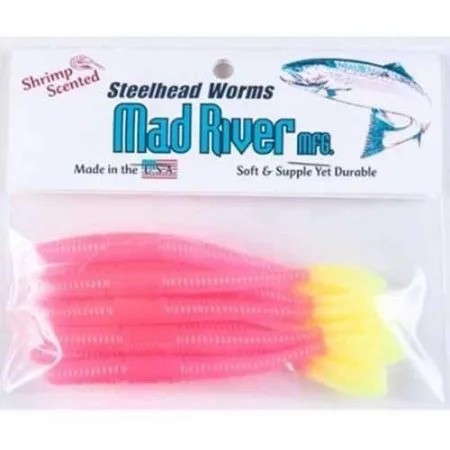 - Car dog seat beltMad River Steelhead Worms - 3" - Fluorescent Pink/Chartreuse Tail - Car dog seat beltMad River Steelhead Worms - 3" - Fluorescent Pink/Chartreuse Tail