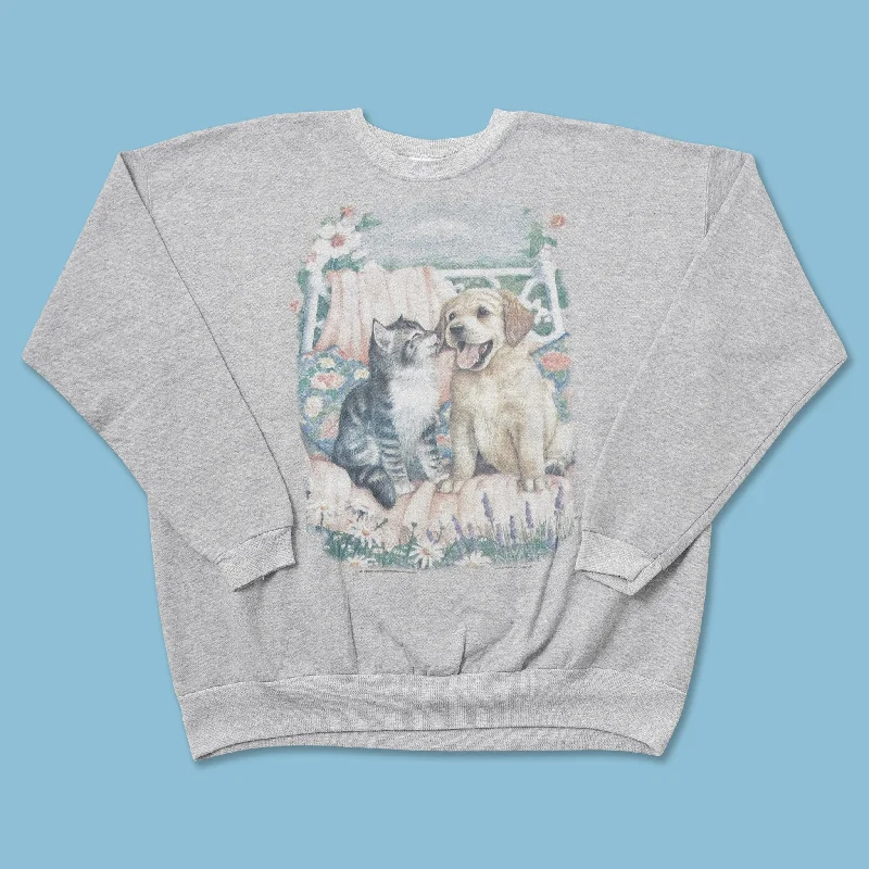 - Cat hair ball removal and hair removal creamVintage 1995 Cat & Dog Sweater Medium