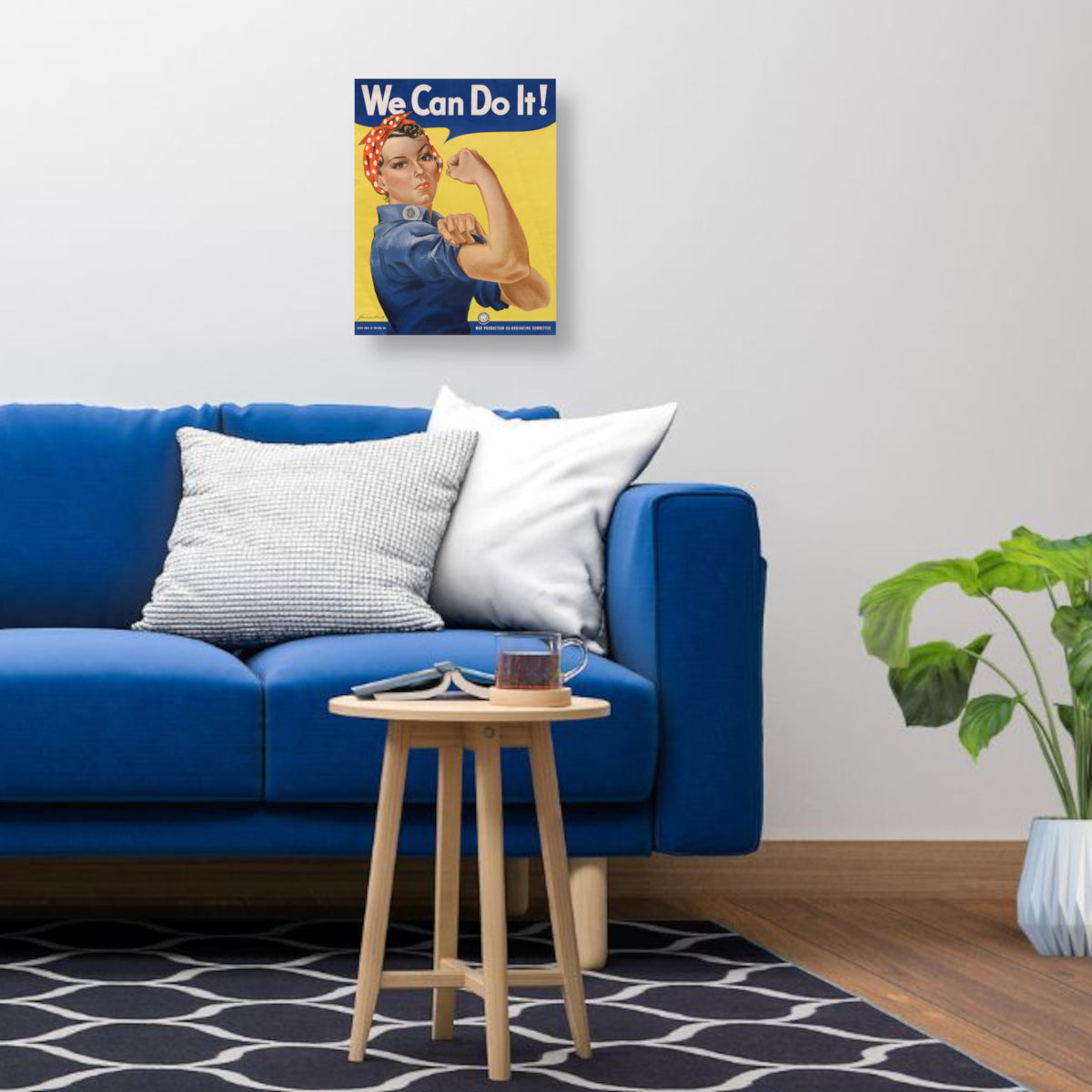 - Climbing pet constant temperature heating padRosie the Riveter Canvas Print