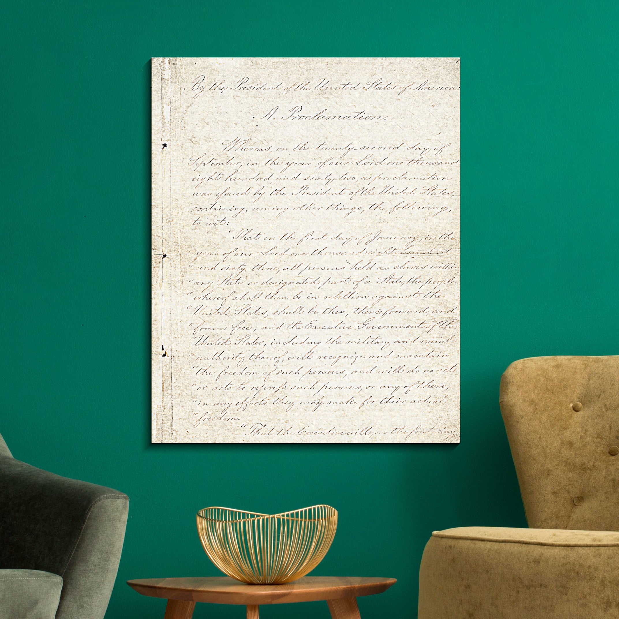 - Remote interactive pet feederEmancipation Proclamation Canvas Print