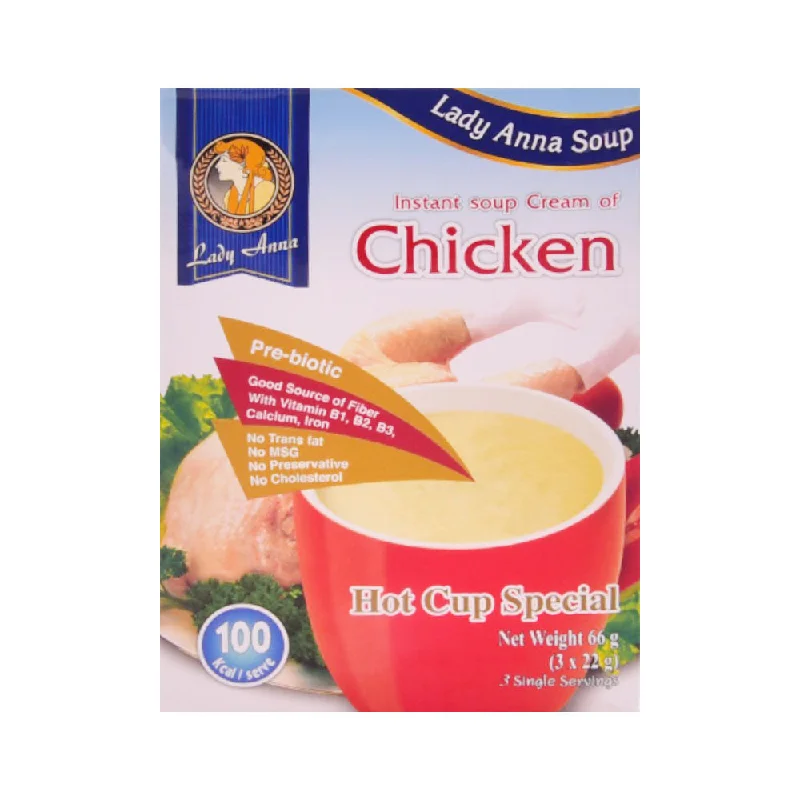 - Degradable pet feces bagLADY ANNA INSTANT SOUP CREAM CHICKEN 66G (3X22G)