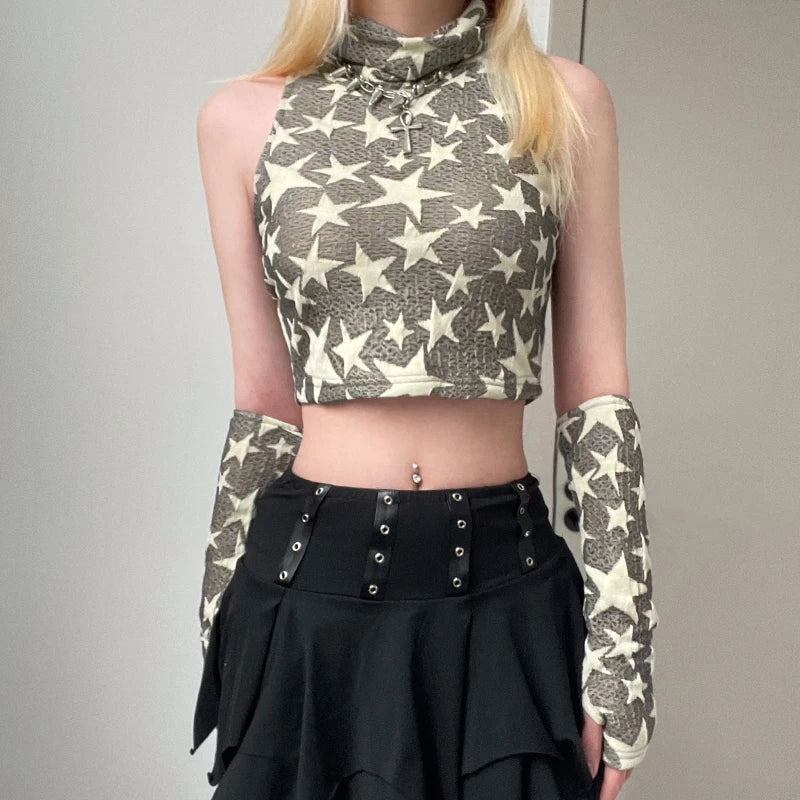 - Pregnant cat delivery room warming boxY2K Star Embroidered Crop Top