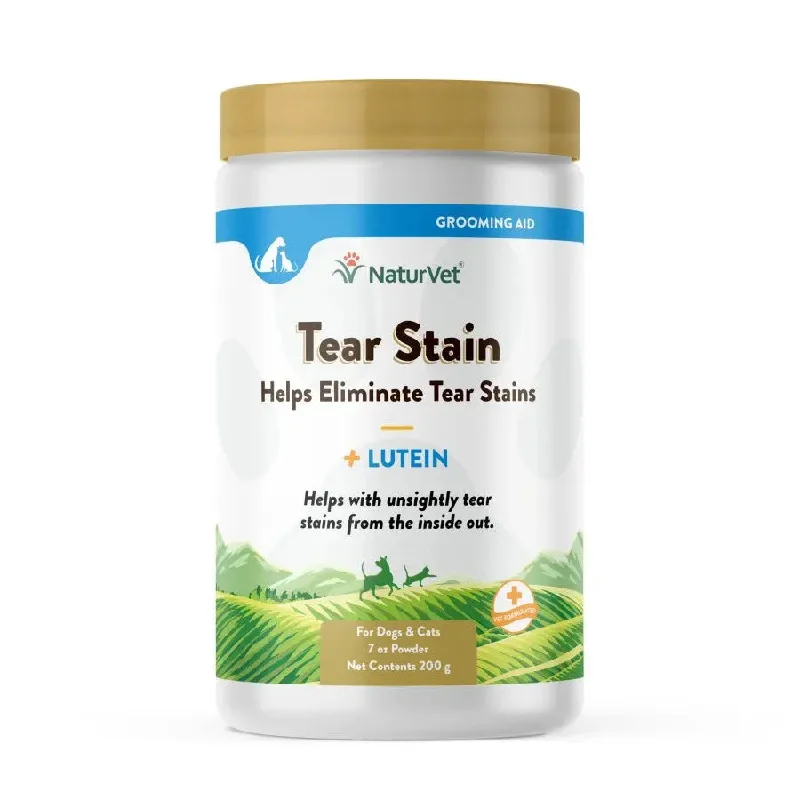 - Air box TSA certified check-inNaturvet® Tear Stain Plus Lutein Supplement Powder for Dogs & Cats 7 oz