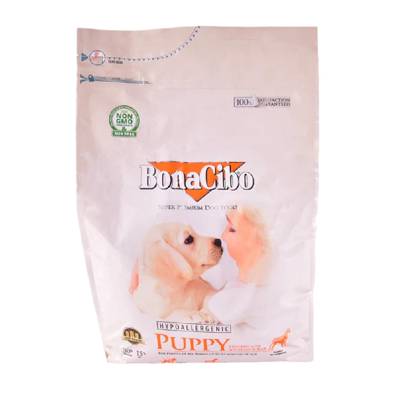 - Pet monitor with cameraBONACIBO PUPPY CHICKEN WITH ANCHOVY & RICE BAG 3 KG