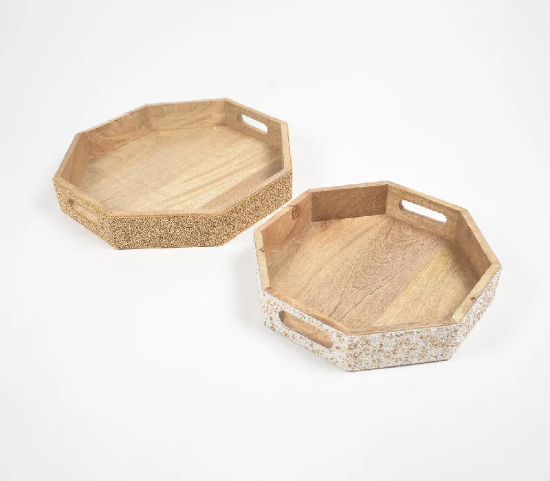  -Anti-slip claw protection raincoat FOR dogsSandy beaded Mango Wood Hexagonal Trays (set of 2)