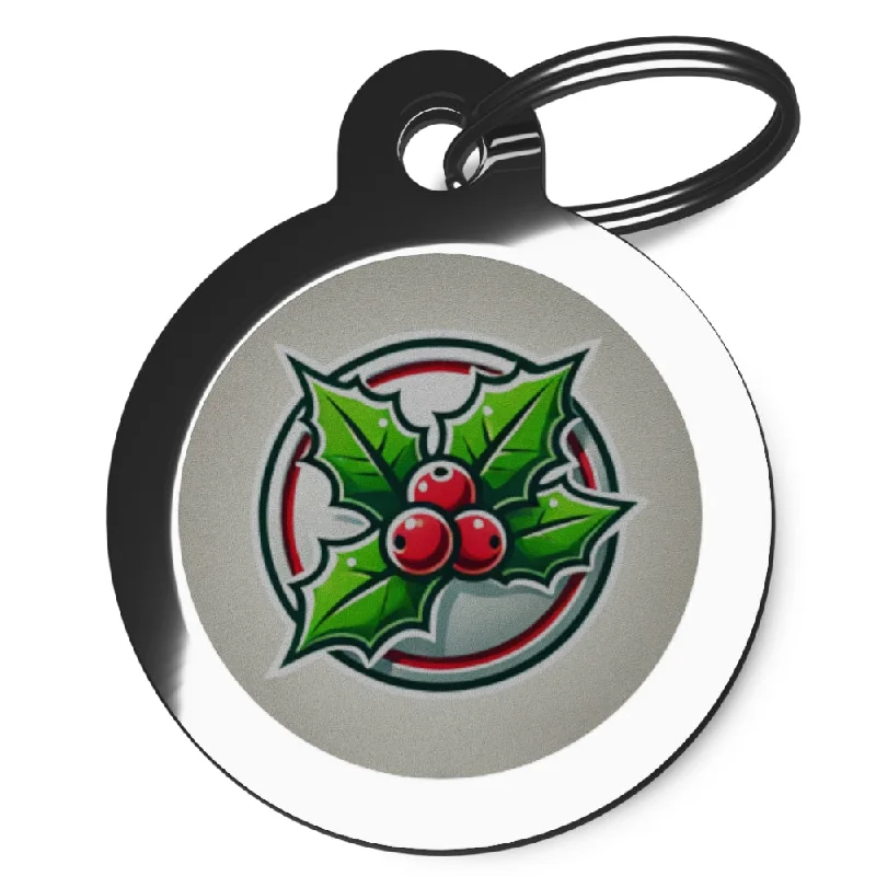 - Cat nail clippers with LED lightsChristmas Holly Dog Tag