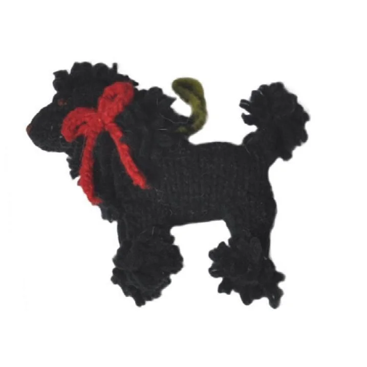 - Elderly dog ​​joint care mattressHand Knit Dog Ornament Black Poodle