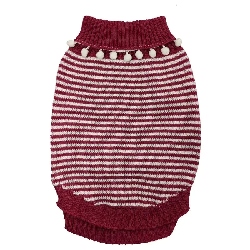 - Air box TSA certified check-inFashion Pet Pom Pom Stripe Sweater